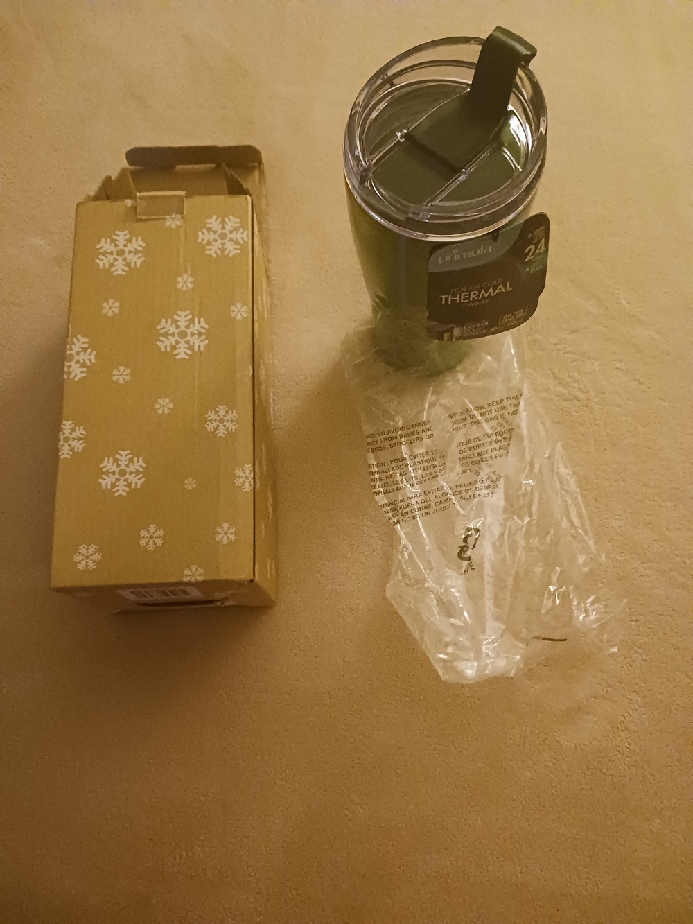 Primula 20oz Green Thermal Tumbler with Clear Lid BRAND NEW NEVER USED!!!